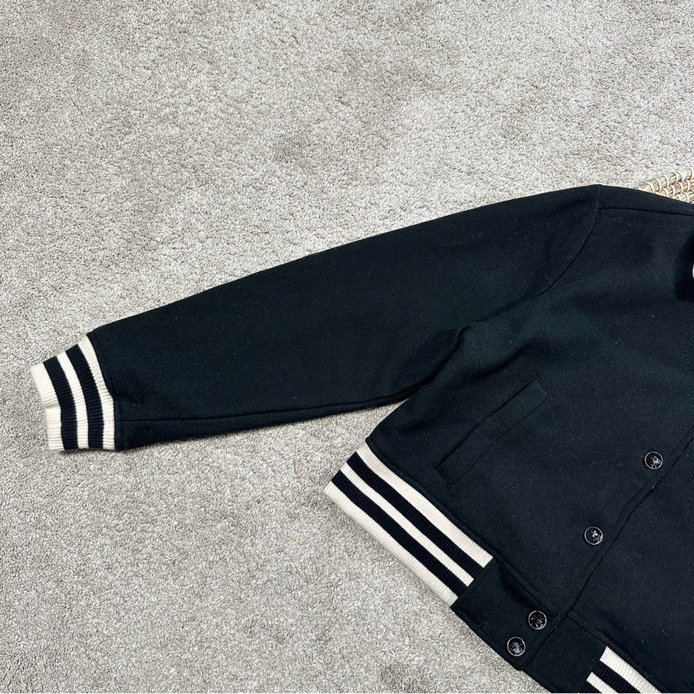 Spiritual Gangster Women's Warrior Heart Isla Jacket Crop Wool Blend in Black S - Picture 5 of 16